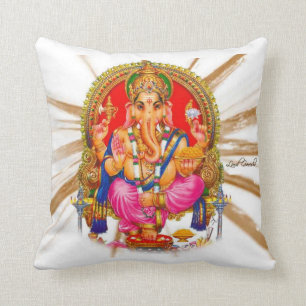 Lord Ganesha Shri Ganesha Shloka Throw Pillow