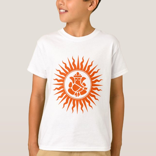 Lord Ganesha Sign T-Shirt (Front)