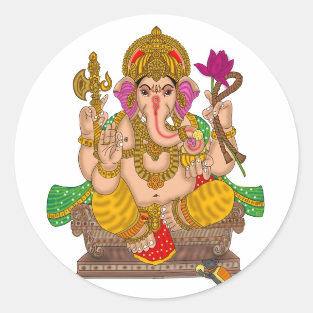 Lord Ganesha Sticker (Front)