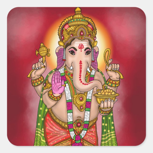 Lord Ganesha Sticker (Front)