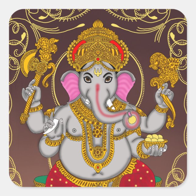 Lord Ganesha Stickers (Front)