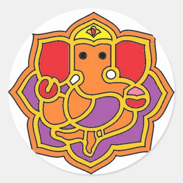 Lord Ganesha Stickers (Front)