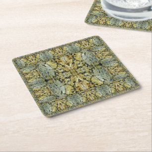 Lord Ganesha - The Omnipresent Square Paper Coaster