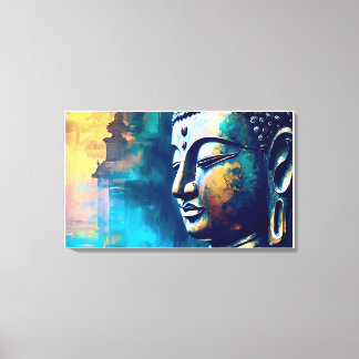 Lord Gautam Bouddha Mur Art peinture toile