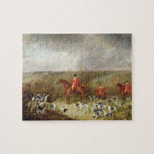 Lord Glamis and his Staghounds, 1823 (oil on canva Jigsaw Puzzle