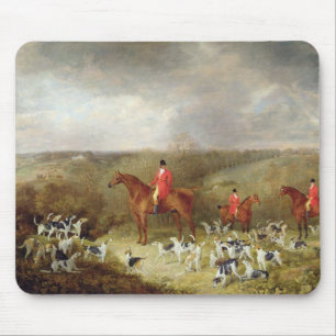 Lord Glamis and his Staghounds, 1823 (oil on canva Mouse Pad