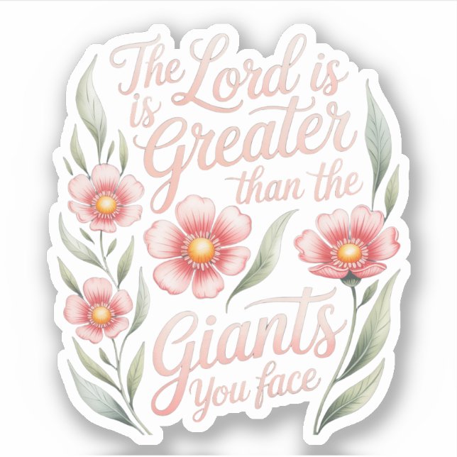 Lord Greater Than Giants You Face Religious  (Front)