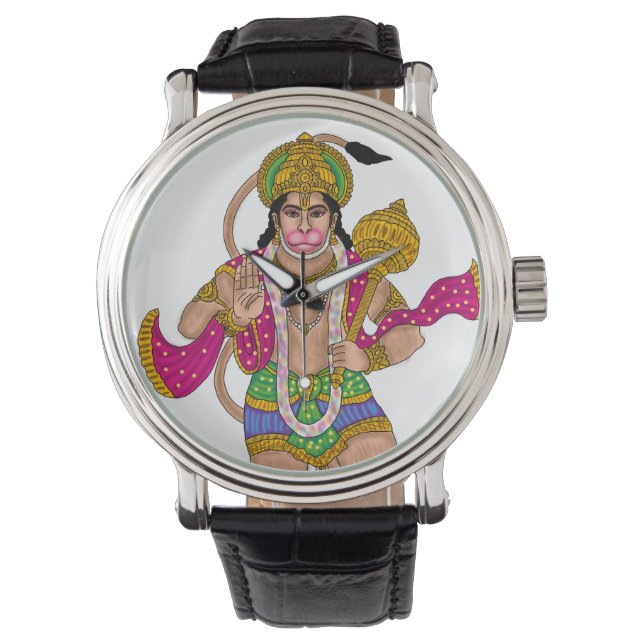 Lord Hanuman Clock Watch (Front)