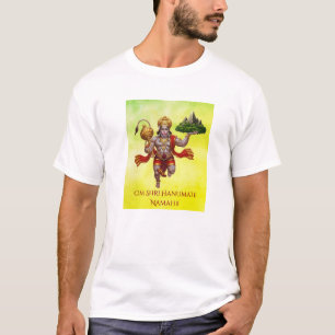 Lord Hanuman Flying Lifting Mountain T-Shirt