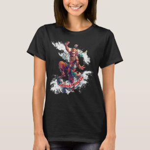 Lord Hanuman - Hindu God DISTRESSED SCRATCHED Look T-Shirt