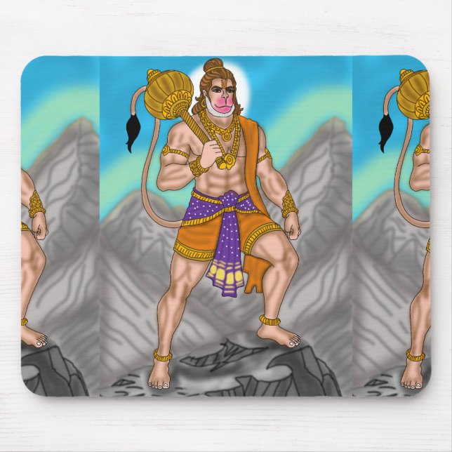 Lord Hanuman Mouse Pad (Front)