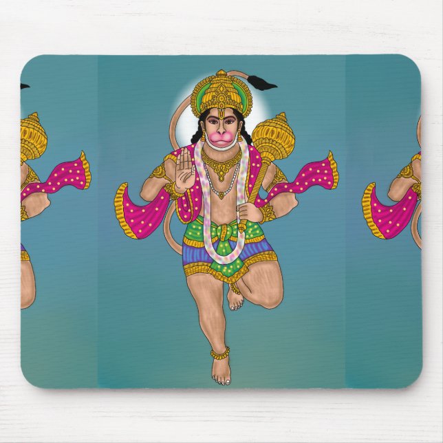 Lord Hanuman Mouse Pad (Front)