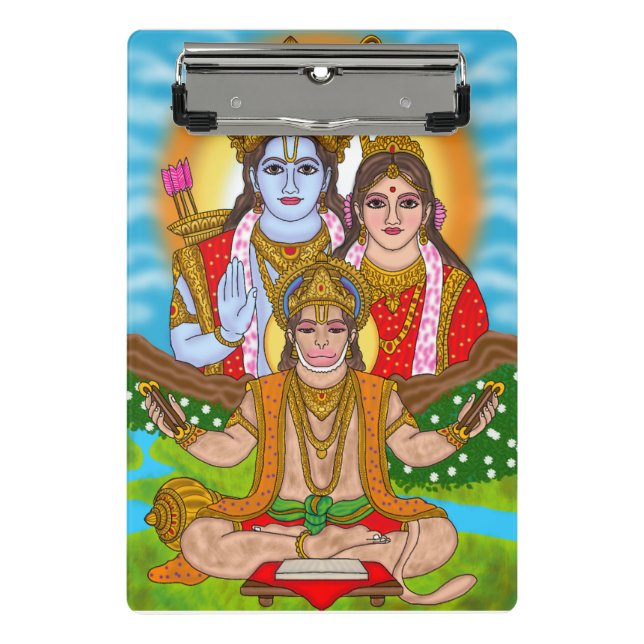 Lord Hanuman paperpad Mini Clipboard (Front)