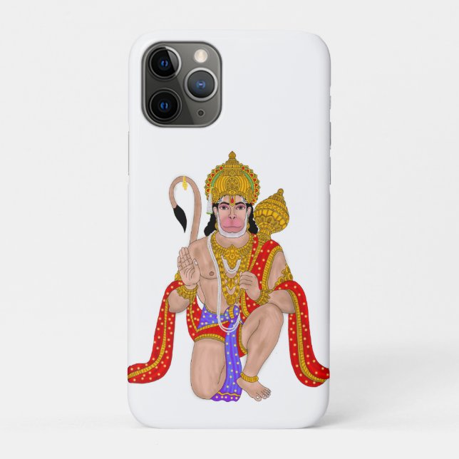 Lord Hanuman Phone Case – Protective & Spiritual D (Back)