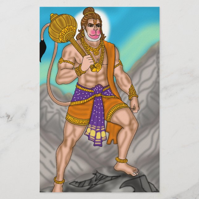 Lord Hanuman Stationery (Front)