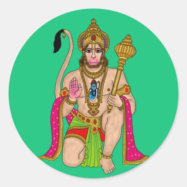 Lord Hanuman Sticker (Front)
