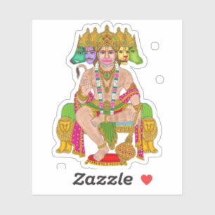 Lord Hanuman Sticker   Hindu Devta Hanuman Spiritu