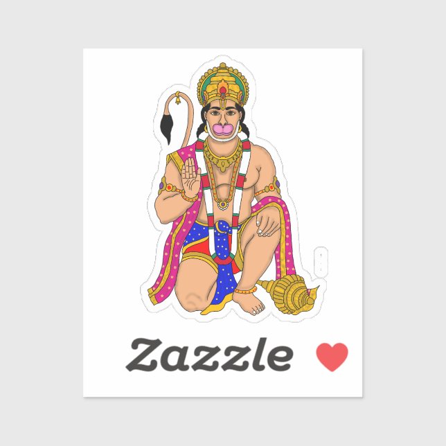 Lord Hanuman Stickers (Sheet)