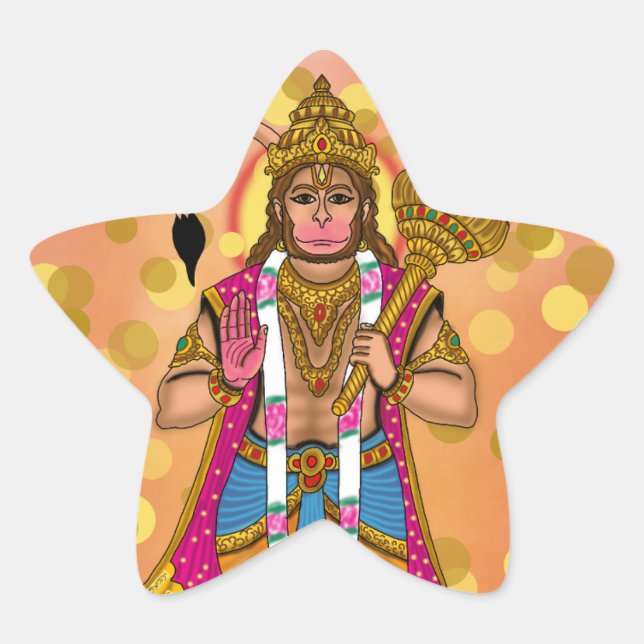 Lord Hanuman Stickers (Front)