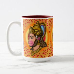 Lord Hanuman Two-Tone Coffee Mug