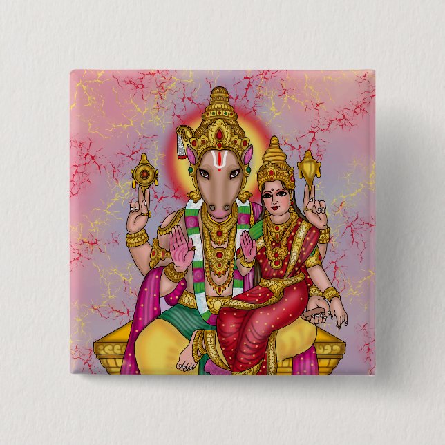 Lord Hayagriva Button  (Front)