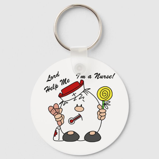 Lord Help Me I'm a Nurse Keychain (Front)