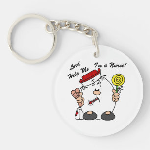 Lord Help Me I'm a Nurse Keychain