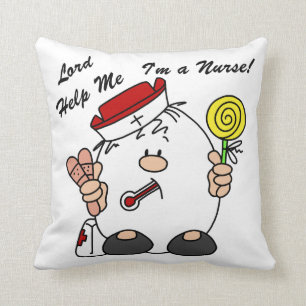 Lord Help Me I'm a Nurse Throw Pillow