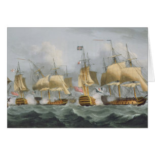 Lord Howe in the Queen Charlotte, Breaking the Ene