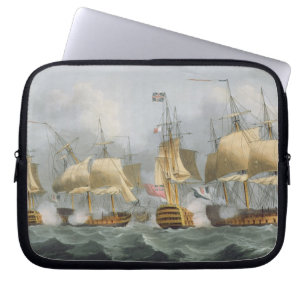 Lord Howe in the Queen Charlotte, Breaking the Ene Laptop Sleeve