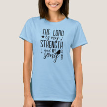 Lord is My Strength and Song Christian Typography