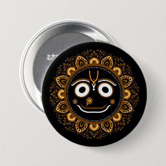 Lord Jagannath Devotional - Hare Krishna 3 Inch Round Button