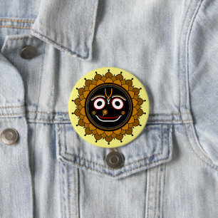 Lord Jagannath Devotional - Hare Krishna 3 Inch Round Button