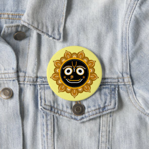 Lord Jagannath Devotional - Hare Krishna 3 Inch Round Button