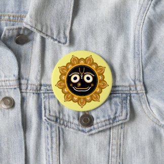 Lord Jagannath Devotional - Hare Krishna 3 Inch Round Button