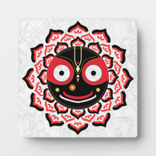 Lord Jagannath Face Chakra Hindu Deity Plaque