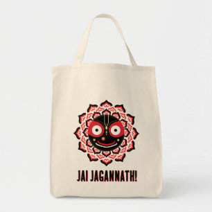 Lord Jagannath Face Chakra Hindu Deity Tote Bag