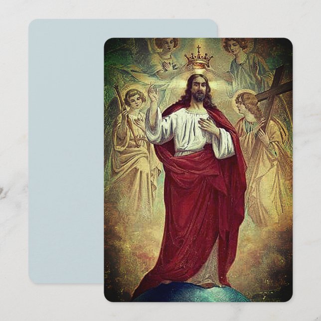 Lord Jesus - Carte de voeux (Devant / Derrière)