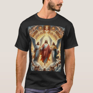 Lord Jesus Christ and Angels T-Shirt Design.
