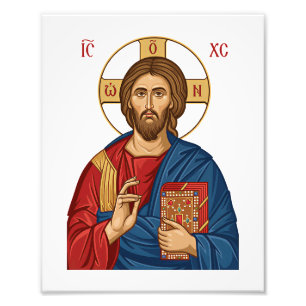 Lord Jesus Christ East Europian Church Orthodox Photo Print
