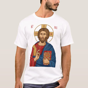 Lord Jesus Christ East Europian Church Orthodox  T-Shirt