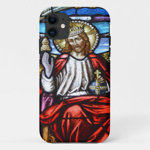 Lord Jesus stained glass iphone case