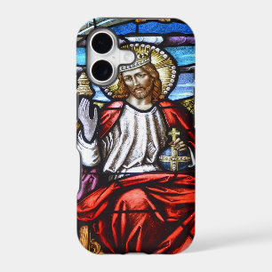 Lord Jesus stained glass iphone case