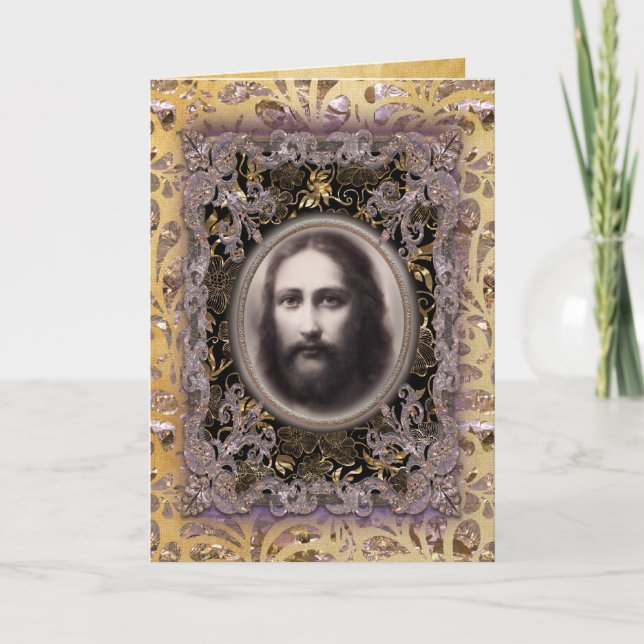 Lord Jesus Victorian Holiday Card (Front)