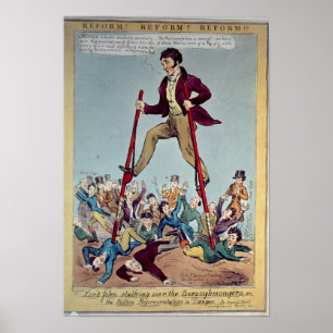 Lord John Stalking over the Boroughmongers Poster