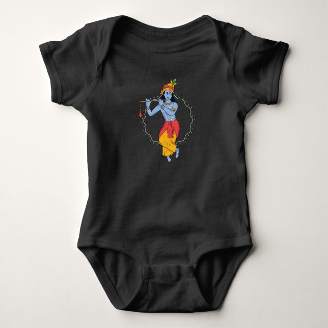 Lord Krishna Baby Bodysuit (Front)