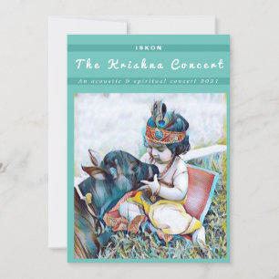 Lord Krishna Concert ISKON Holiday Card