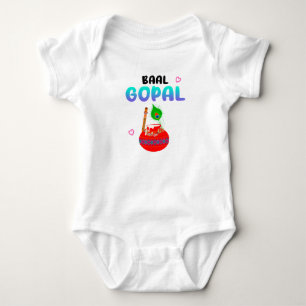 Lord Krishna Janmashtami Laddu Gopal Baby Bodysuit