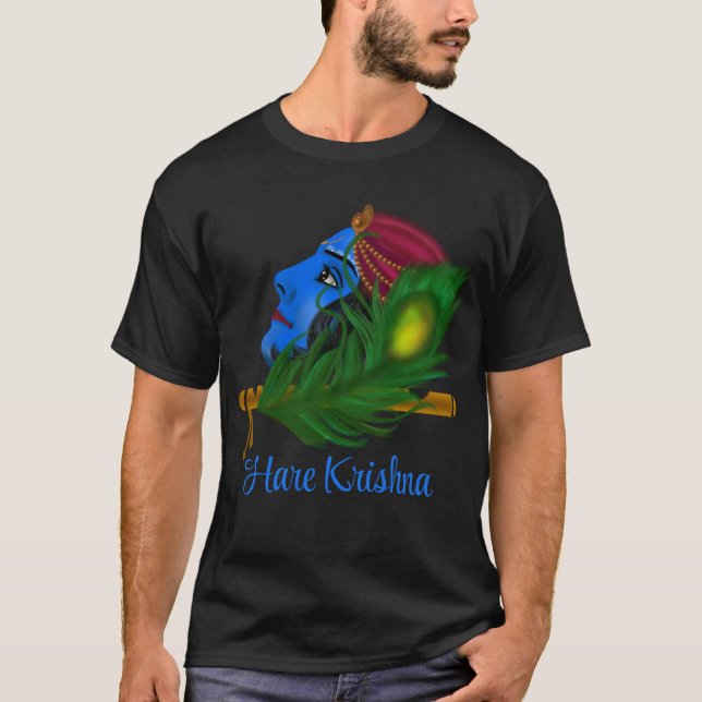 Lord Krishna - Krishna art T-Shirt (Front)