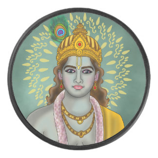 Lord Krishna Mouse Pad Hockey Puck
